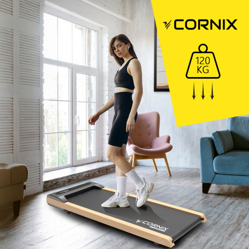 Беговая дорожка  Cornix Diana Walking Pad Oak Wood - фото №2